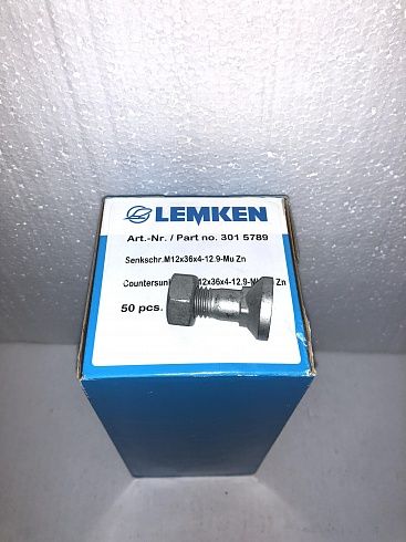 3015789 Lemken Болт с потайной головкой.M12x36-12.9-MU-10