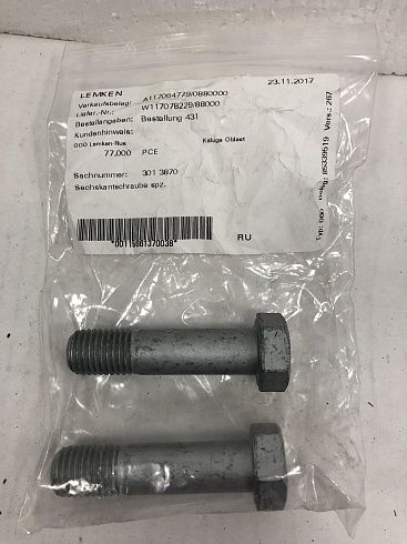 3013870 Lemken Болт с 6-гранной головкой  M16x65ls40xb20-10.9